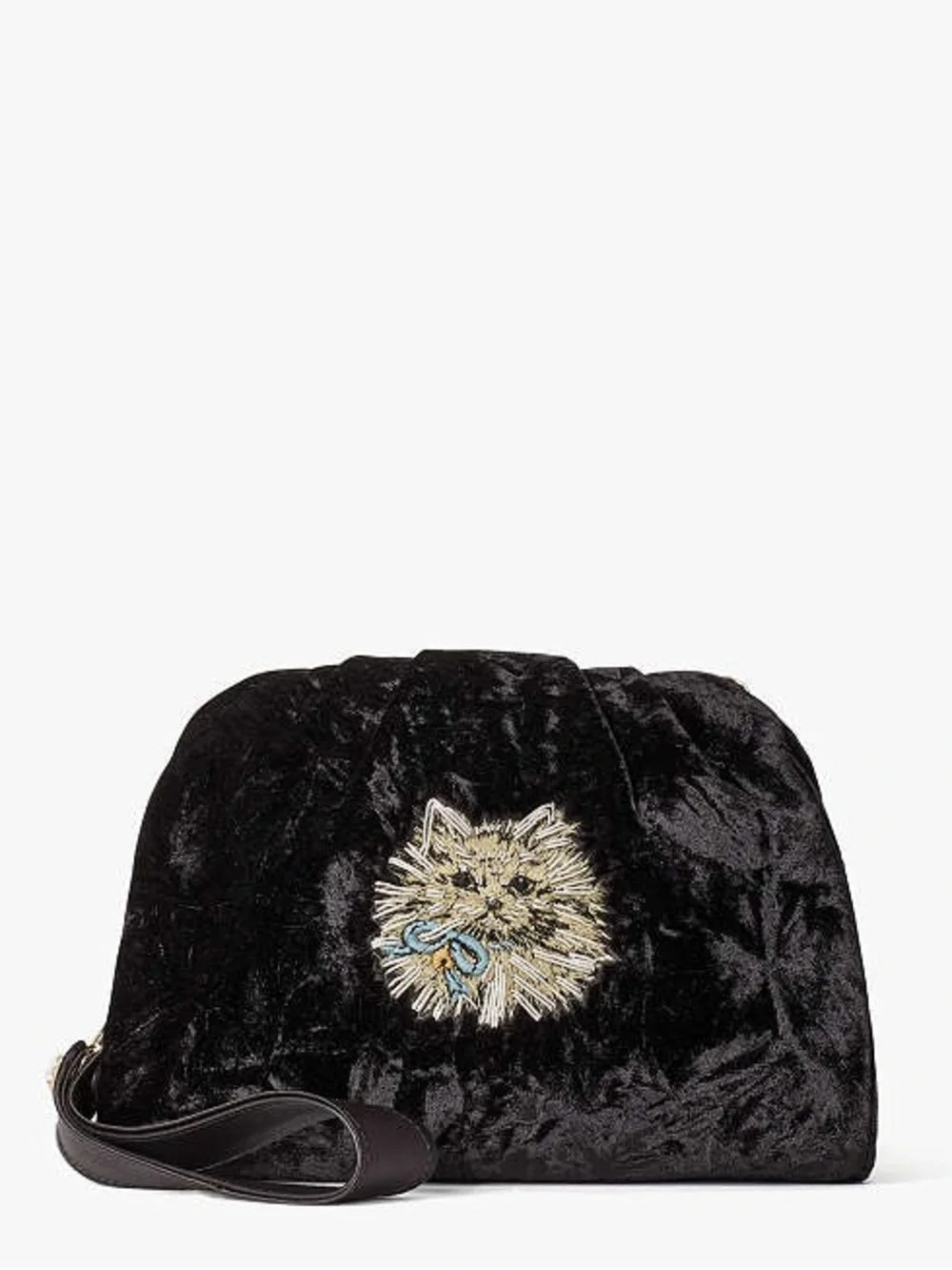 kate spade NWT! Pretty Kitty Velvet Party Clutch